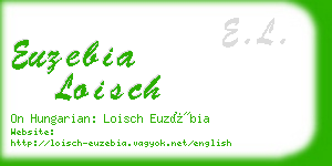 euzebia loisch business card